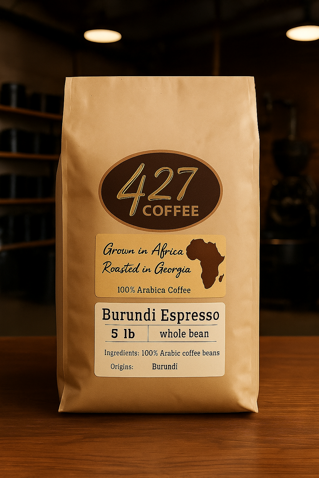 Burundi Espresso Roast - 5 lb Whole Bean image 0