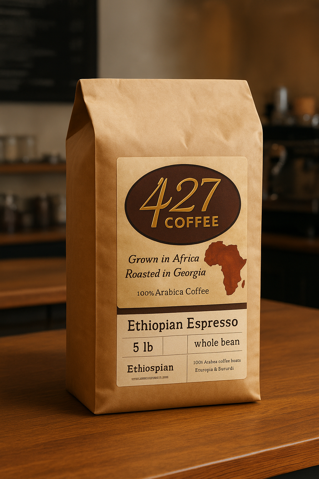 Ethiopia Espresso Roast - 5 lb Whole Bean image 0