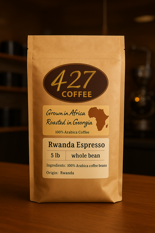 Rwanda Espresso Roast - 5 lb Whole Bean image 0