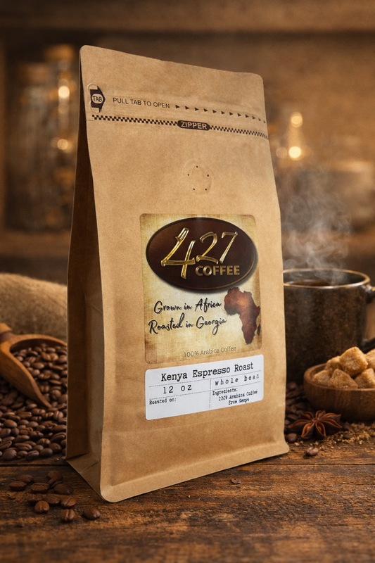 Kenya Espresso Roast Whole Bean — Rich, Smooth & Bright