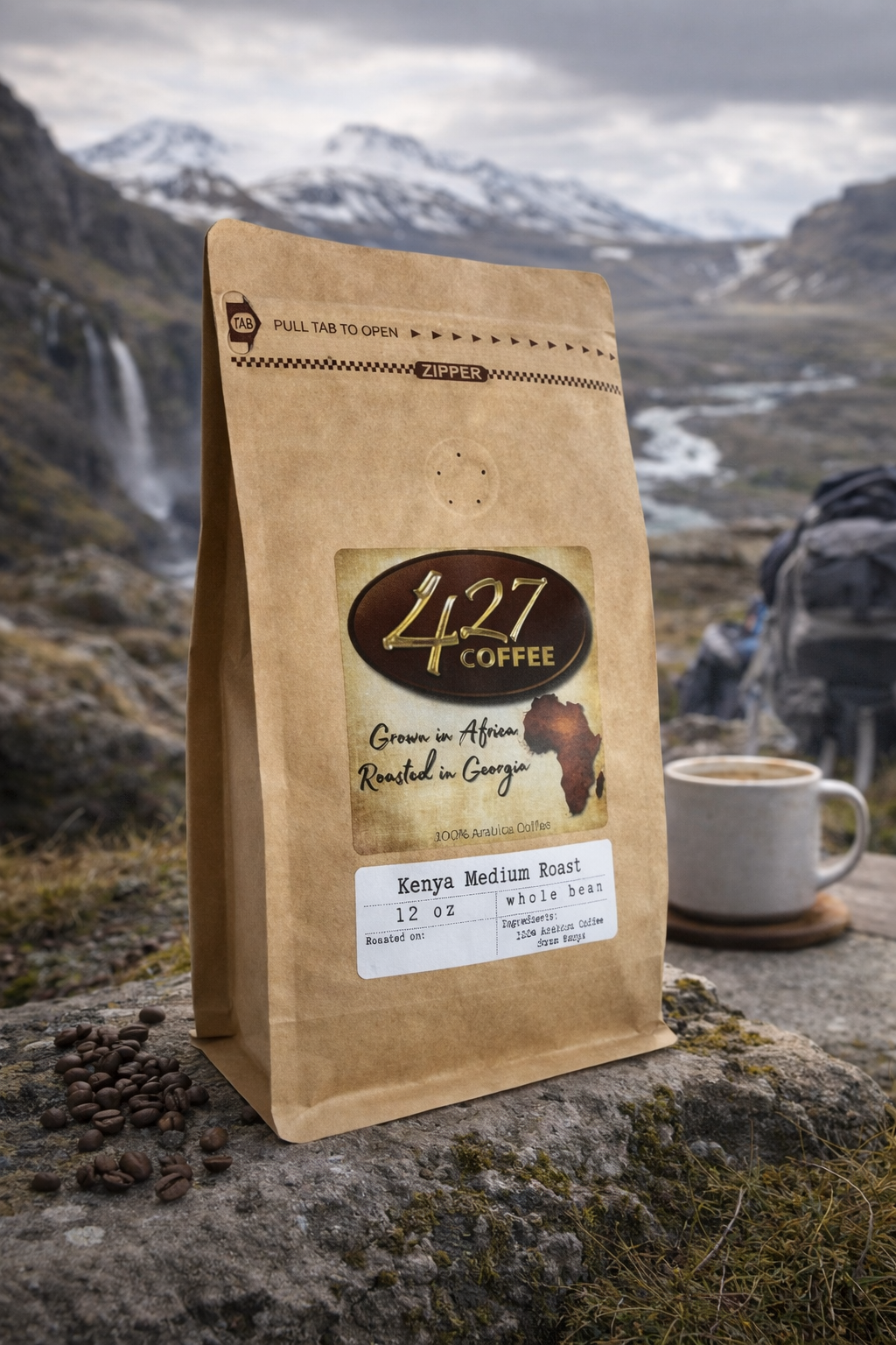 Kenya Medium Roast Whole Bean — Smooth, Bright & Fruity